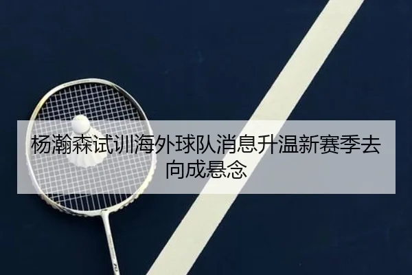 杨瀚森试训海外球队消息升温新赛季去向成悬念 | Kaiyun